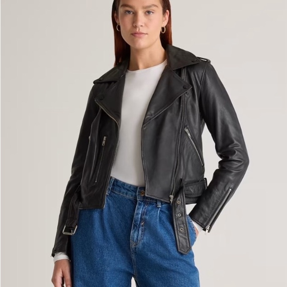 100% Leather Motorcycle Jacket